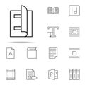 editorial, magazine icon. editorial design icons universal set for web and mobile