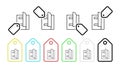 Editorial, magazine vector icon in tag set illustration for ui and ux, website or mobile application