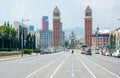 Editorial. May, 2018. Mount Montjuic, Barcelona, Spain. View of