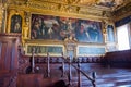 Editorial. May, 2019. Venice, Italy. Interior of the Hall of the Doge`s Palace in Venice Royalty Free Stock Photo