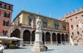 Editorial. May, 2019. Verona, Italy. Signoria Square Piazza dei Signori - one of the central historical squares of Verona. The