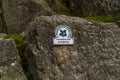 Editorial, National Trust Sign for Glyderau, Ogwen Cottage, Nant Ffrancon Pass, Snowdonia, North Wales, landscape