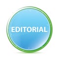 Editorial natural aqua cyan blue round button