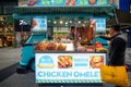 Night time snack food kiosk, Chengdu China. Royalty Free Stock Photo