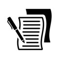 Editorial, notes, writer icon