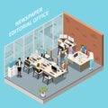 Editorial Office Illustration Royalty Free Stock Photo