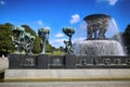 EDITORIAL OSLO, NORWAY - AUGUST 18, 2016: Sculptures at Vigeland Park in the popular Vigeland park ( Frogner Park ), designed by Royalty Free Stock Photo