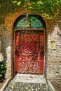 EDITORIAL padlocks in the House of Juliet in Verona