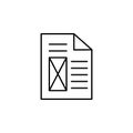 editorial, page icon. Element of editorial design icon. Thin line icon for website design and development, app development.