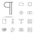 editorial, paragraph icon. editorial design icons universal set for web and mobile