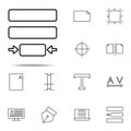 editorial, paragraph icon. editorial design icons universal set for web and mobile