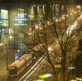 Editorial Pavia Street shopping mall night scene Krakow, Poland Royalty Free Stock Photo