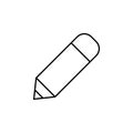 editorial, pencil tool icon. Element of editorial design icon. Thin line icon for website design and development, app development