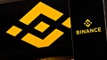 Editorial photo on Binance theme. Illustrative photo for news about Binance - a cryptocurrency exchange and a trading platform