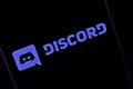 Editorial photo on Discord theme. Illustrative photo for news about Discord - a cross-platform software for creating communities