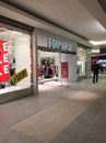 Editorial photo of forever 21 retail store in an empty mall. Malls have struggled with online retailers