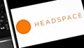 Editorial photo on Headspace theme. Illustrative photo for news about Headspace - an online company, specializing in meditation