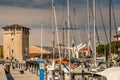 EDITORIAL port channel of Cervia in Italy