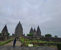 Prambanan temple or candi, yogyakarta, central java, indonesia, with some tourist seen