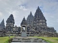 Prambanan temple or candi, yogyakarta, central java, indonesia, with some tourist seen