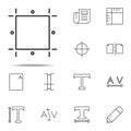 editorial, print guides icon. editorial design icons universal set for web and mobile