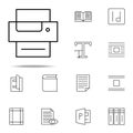 editorial, printer icon. editorial design icons universal set for web and mobile