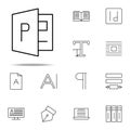 Editorial, Publisher Icon. Editorial Design Icons Universal Set For Web And Mobile