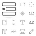 editorial, right alignment icon. editorial design icons universal set for web and mobile