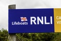 Editorial, RNLI sign for Moelfre Lifeboat Station in Welsh and English