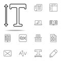 editorial, scale icon. editorial design icons universal set for web and mobile