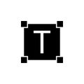 editorial, select, text icon. Simple glyph vector of text editor set icons for UI and UX, website or mobile application