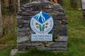 Editorial, Sign or logo of Snowdonia National Park, landscape