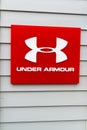 Editorial, Sign or logo of Under Armour, portrait