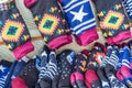 EDITORIAL, socks in french market Royalty Free Stock Photo