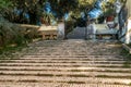 EDITORIAL stairway in park of Villa Doria Pamphili
