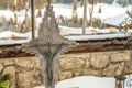 EDITORIAL Statue of Jesus crucified on tomb