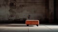 Editorial Style Photograph Of Footstool In Simple Brutalist Environment