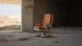 Editorial Style Photograph Of Gaming Chair In Simple Brutalist Environment