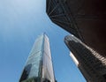 Sunrays over high-rise buildings, Chongqing - China. Royalty Free Stock Photo