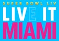 Super bowl 2020 live it miami Royalty Free Stock Photo