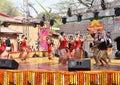 Editorial: Surajkund, Haryana, India: Feb 06th, 2016:Local Artists from Assam performing dance in 30th International crafts fair