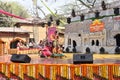 Editorial: Surajkund,Haryana, India: Feb 06th,2016:Local Artists from Karnataka performing dance in 30th International crafts fair