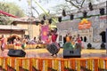 Editorial: Surajkund,Haryana, India: Feb 06th,2016:Local Artists from Karnataka performing dance in 30th International crafts fair