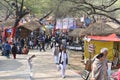 Editorial: Surajkund, Haryana, India: People enjoying in 30th International crafts Carnival