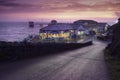 Mumbles Pier and Beach Hut Cafe Royalty Free Stock Photo