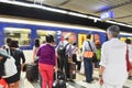 Editorial: Switzerland, 14th July 2012. People waiting train at