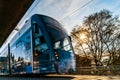 Editorial: 25th February 2017: Bern, Switzerland. Tram in the ce