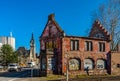 Editorial: 14th March, Strasbourg, France. Old abandoned ruined