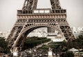 Editorial,13th May 2016: Paris, France. Eiffel tower sunset vie Royalty Free Stock Photo