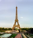 Editorial,13th May 2016: Paris, France. Eiffel tower sunset vie Royalty Free Stock Photo